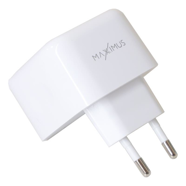 VÄGGLADDARE MX THUNDER PD 35W, 2xUSB-C VIT