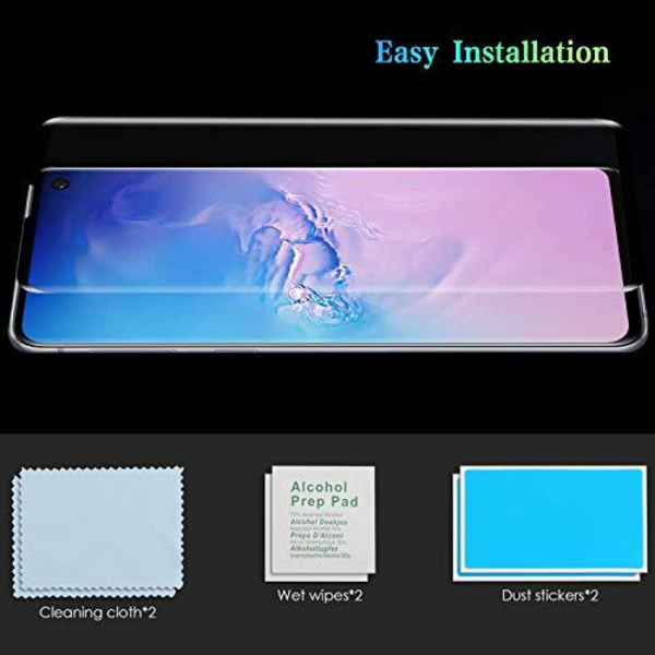 2 st hög kvalitet  heltäckande plexiglas för Samsung s10 E