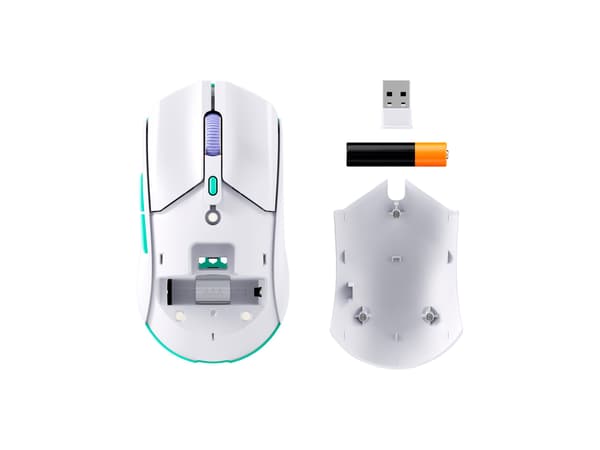 HyperX Pulsefire Haste 2 Optisk trådlös vit