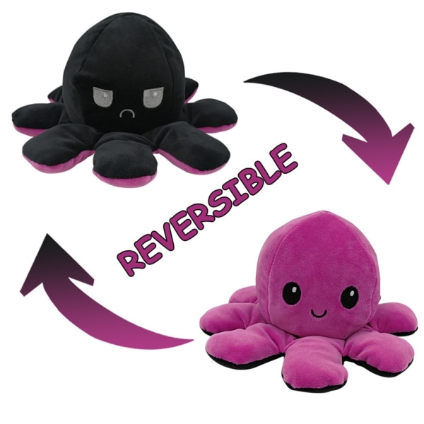 The Original Reversible Octopus Plushie rosa-röd rosa-röd