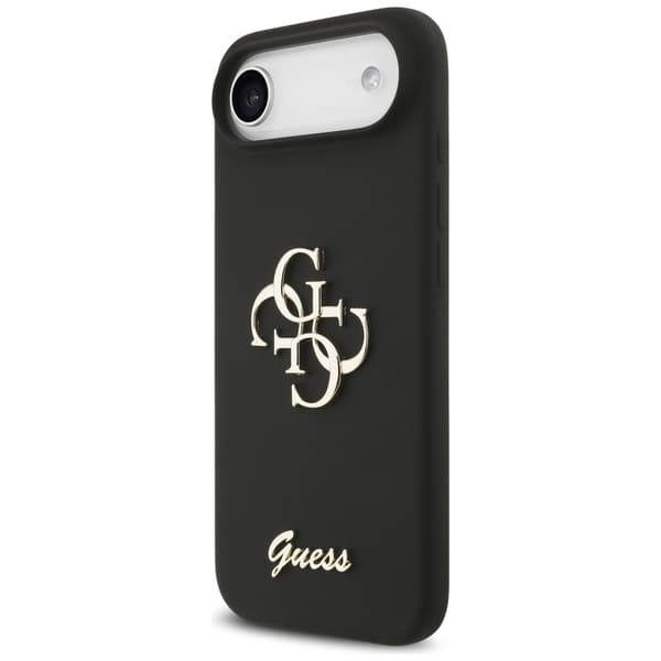 Guess Silicone Big 4G Script fodral för iPhone Air svart svart