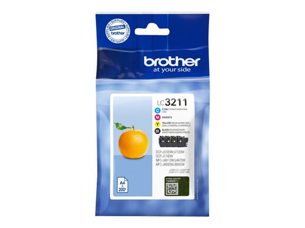 Brother LC 3211 Value Pack svart Gul Cyan Magenta