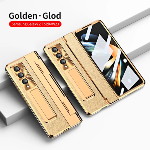 Gångjärnsskydd Fodral för Samsung Galaxy Z Fold 4 blå blå