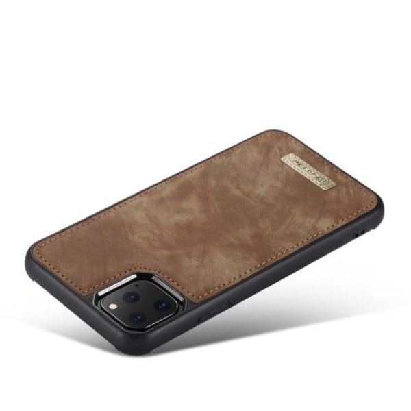 caseMe plånbok fodral, brun med 8 kort platser för iphone 11 pro max