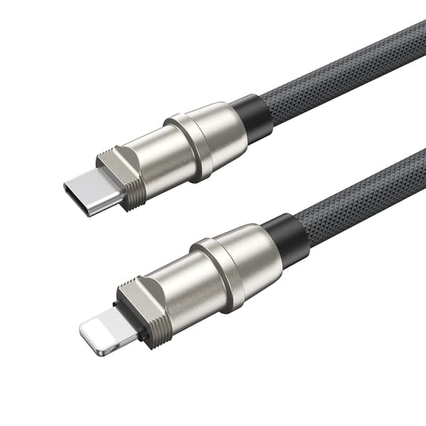 BWOO Lanyard-kabel USB-C - Lightning 1,2m 27W med rem