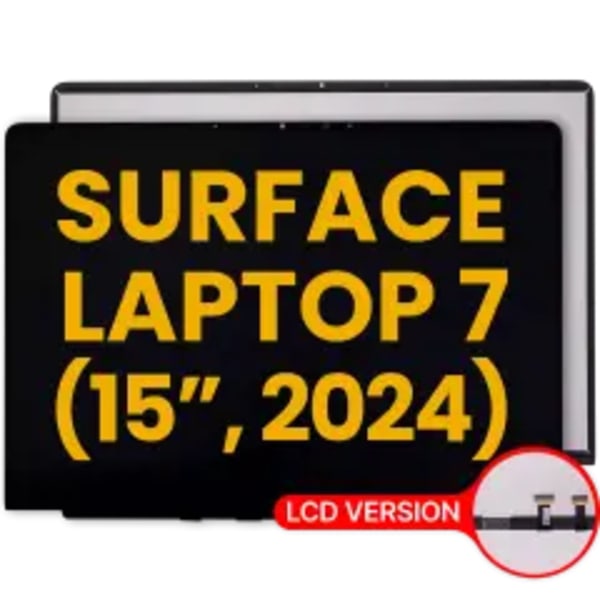 LCD-enhet med digitizer för Microsoft Surface Laptop 7 15\" (renoverad) (LCD-version) (svart)
