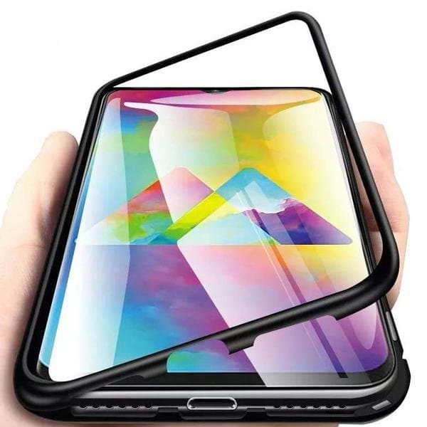 Metallmagnetglasfodral till Samsung Galaxy A10