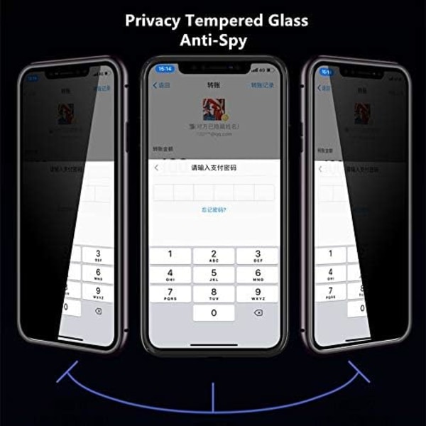 Anti-spionfodral för Samsung Galaxy S21 Plus, svart svart