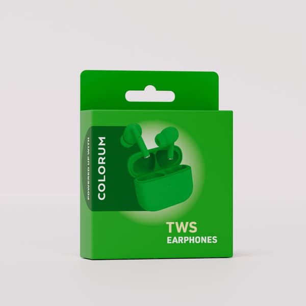 COLORUM TWS Bluetooth-hörlurar CTWS-04 xGrön