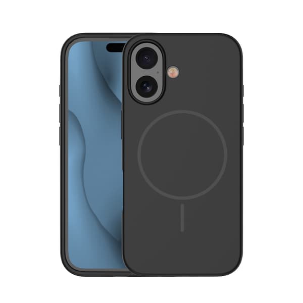Silikon tunt Mag-skal för iPhone 16 Pro Max 6,9\" svart