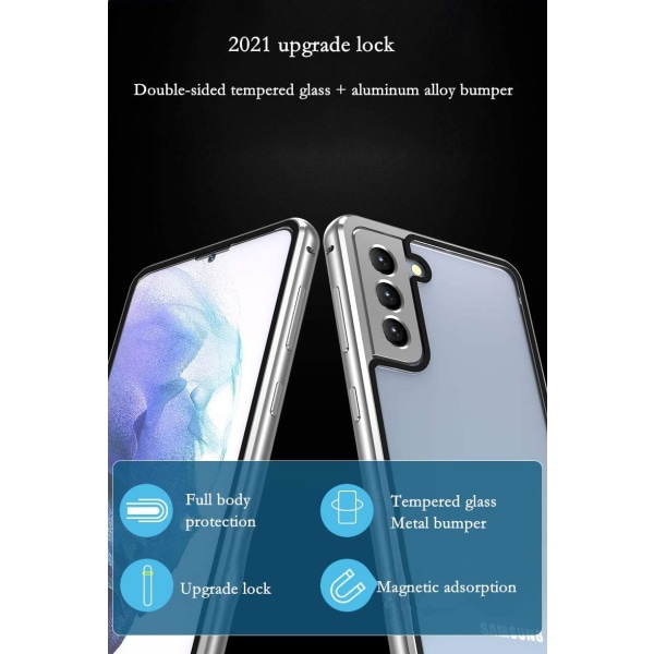 doubel case för Samsung S21|blå blå