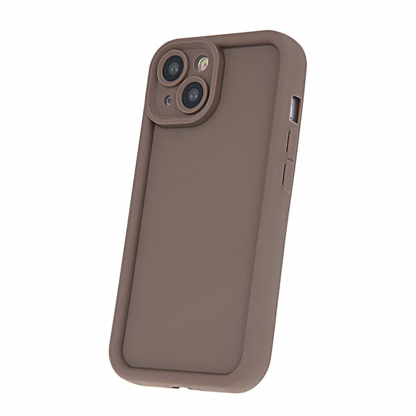 TPU-skal med kant för iPhone 12 Pro 6,1\" brun