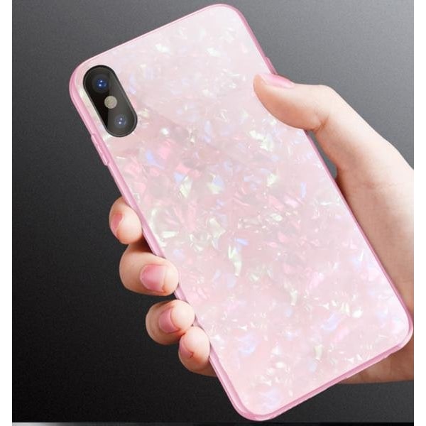 Lyxigt glänsande tempererat glas för Iphone 7+/8+