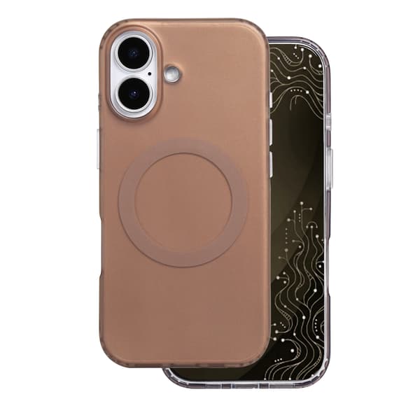 Tecto Shield Mistiq Mag skal för iPhone 17 brun brun