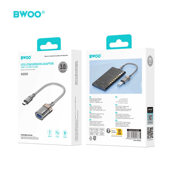 BWOO Adapter Typ C till USB BZ69