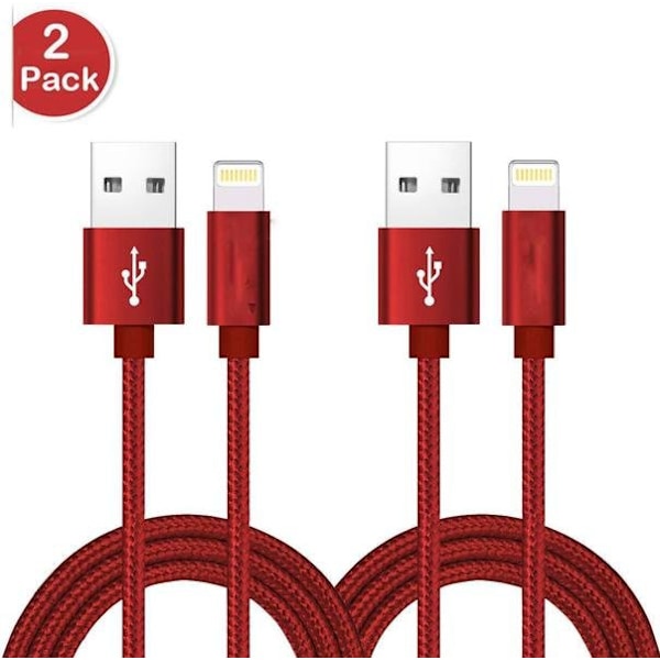 2 st hög kvalite 1 m iphone kabel