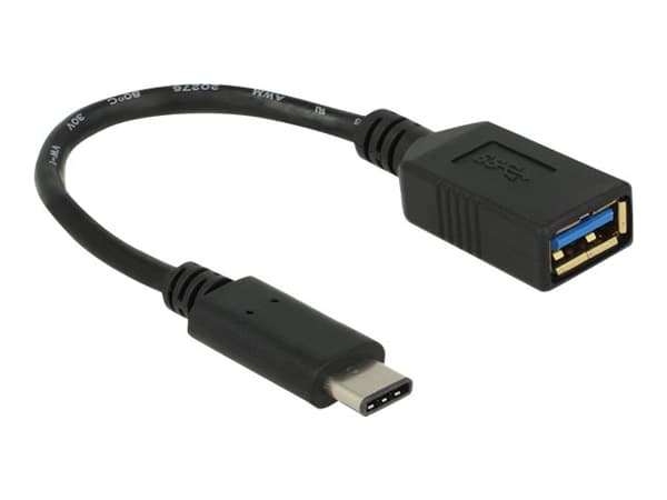 Delock USB-C-adapter 15 cm svart svart
