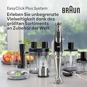 Braun Multiquick 9 MQ 9187XLI Stavblender Premium svart/börstet rustfrit stål