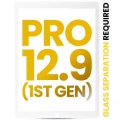 Digitizer för iPad Pro 12,9\" 1:a generationen (2015) (OCA förmonterad och glassseparation krävs) (Premium) (vit)