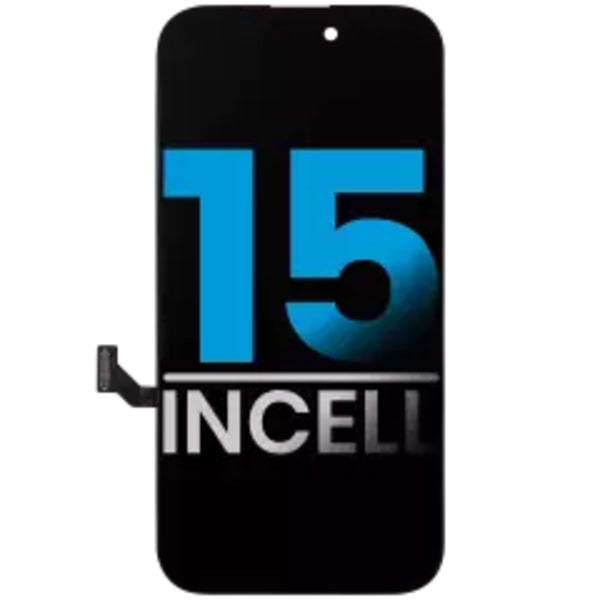 LCD-enhet för iPhone 15 (Eftermarknad: AQ7 / Incell)