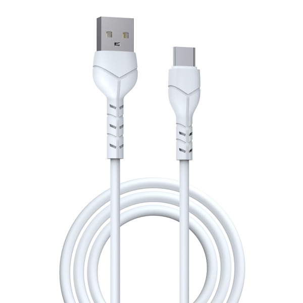 Devia-kabel Kintone EC145 USB - USB-C 1,0 m 2,1A vit