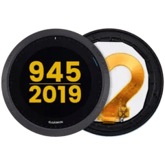 LCD-enhet med ram för Garmin Forerunner 945 (2019) (Premium) (Blå)
