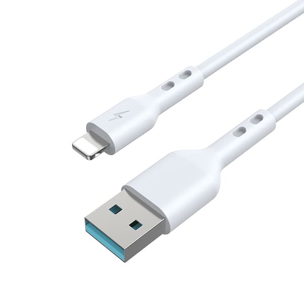 BWOO-kabel USB - Lightning 2m 3A vit