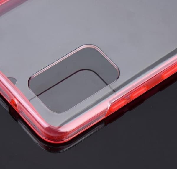 2 delar silikon fodral för samsung S21 röd