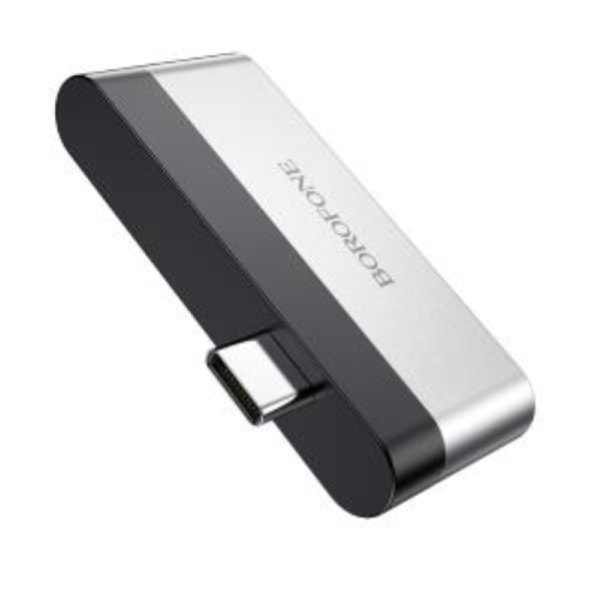 USB-hubb Borofone DH2, aluminium, Type-C till HDMI,