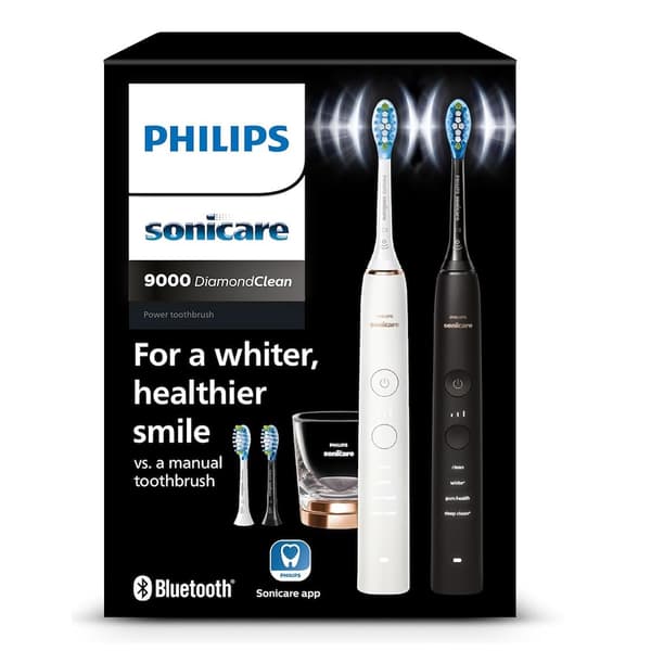 Philips Sonicare DiamondClean 9000 HX9914/61 Elektrisk tandborste 2 st. rosa
