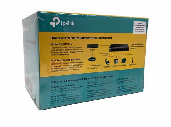 TP-Link LiteWave LS108GP V1 Switch 8-porte Gigabit Ethernet PoE+