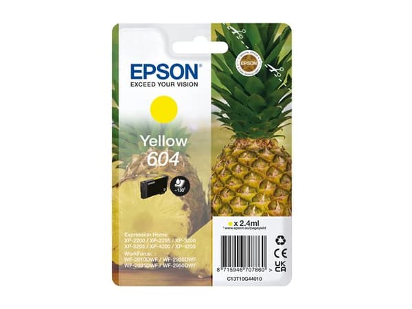 Epson 604 Gul bläck C13T10G44010 gul