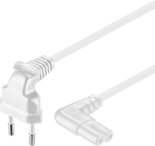 goobay NK 104 W Strömkabel 5m vit vit