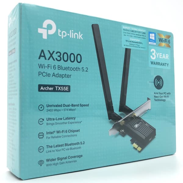 TP-Link ARCHER TX55E V2 Netvärksadapter PCI Express
