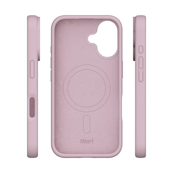 Etteri Silicone Mag skal för iPhone 16 ljusrosa rosa
