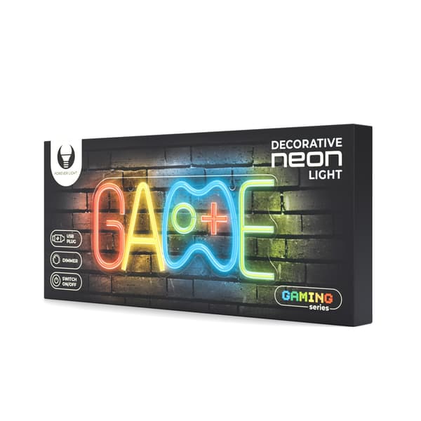 Forever Light Neon PLEXI LED GAME flerfärgad FPNE40