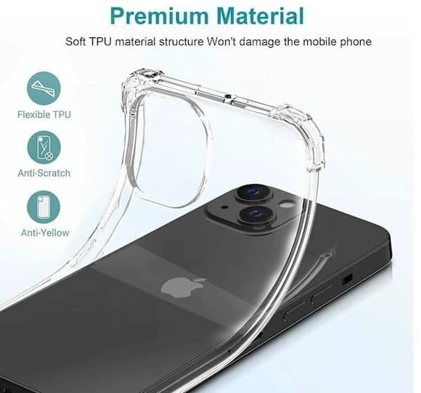 Silikonskal för Iphone 17 Transparent Skal transparent
