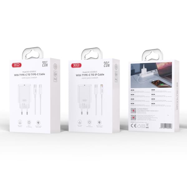 XO väggladdare CE32 PD 20W 1x USB-C vit