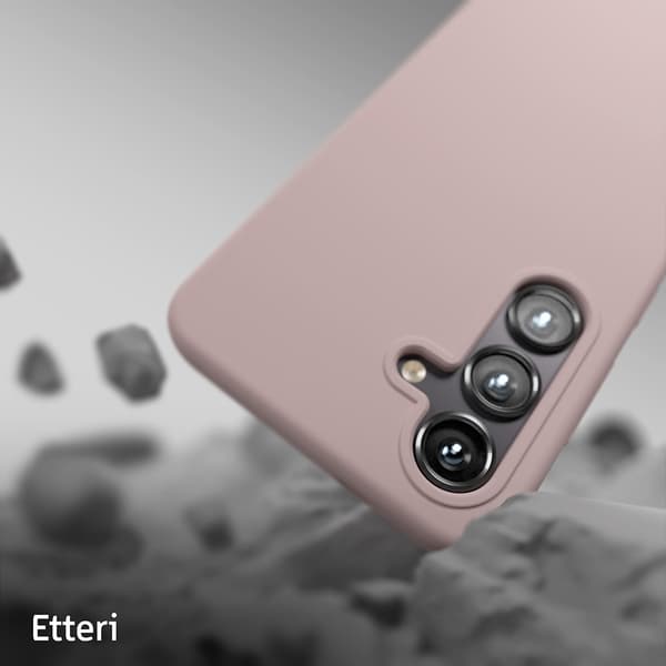 Etteri Silikonskal för Samsung Galaxy S24 Plus ljusrosa