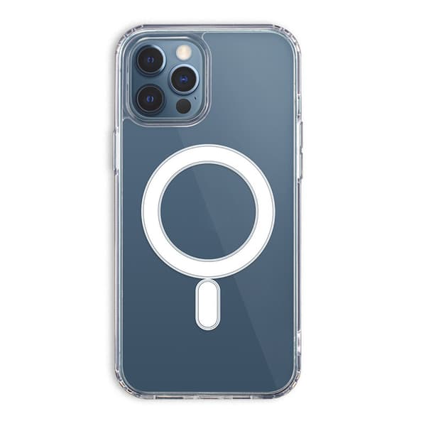 Anti Shock 1,5 mm Mag skal för iPhone 13 Mini transparent stort hål