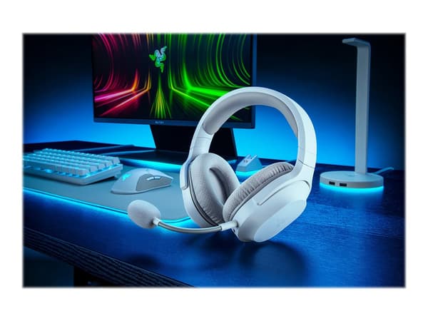 Razer Barracuda X trådlös Kablet hörlurar vit