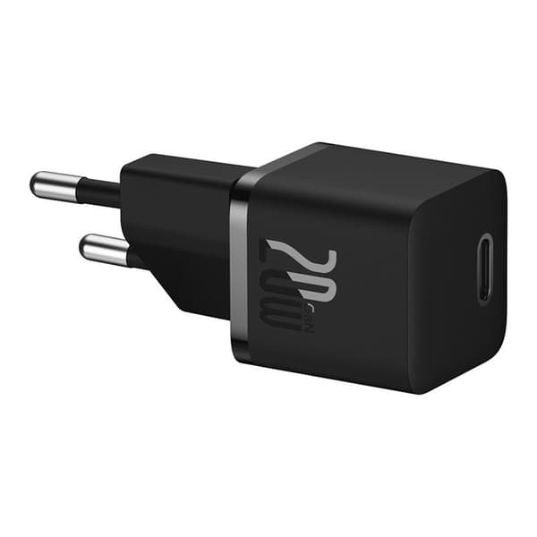 Baseus väggladdare GaN5 Mini PD 20W 1x USB-C svart svart