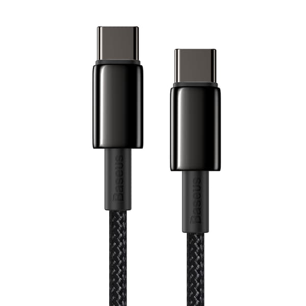 Baseus-kabel Tungsten PD USB-C - USB-C 2,0 m svart 100W