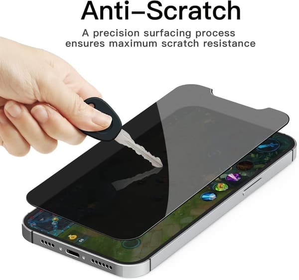 4-pack skärmskydd 2 normal och 2 sekretess för iPhone 12 Mini