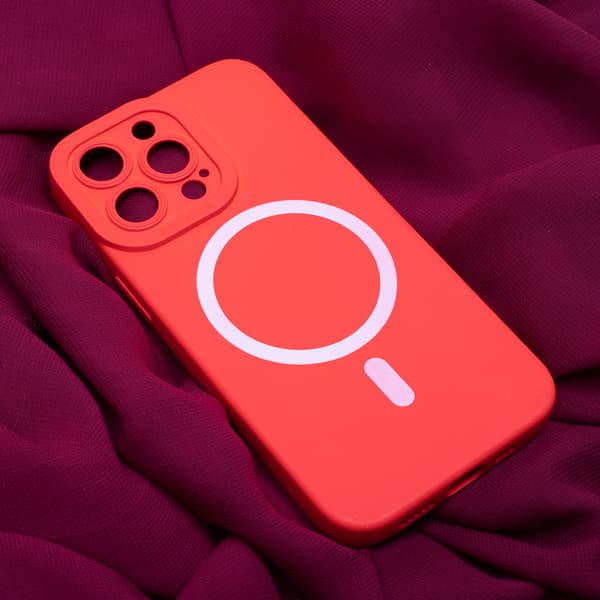 Silikon Mag-skal till iPhone 15 Plus 6,7\" röd