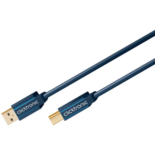 ClickTronic USB-kabel 1.8m svart