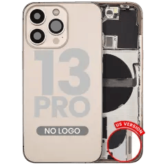 Baksida med smådelar för iPhone 13 Pro (amerikansk version) (Aftermarket Plus) (Guld)