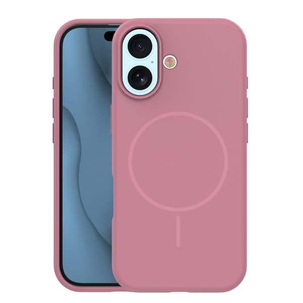 Silikon tunt Mag-fodral för iPhone 17 6,3\" rosa