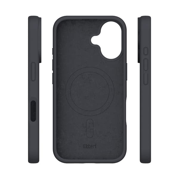 Etteri Silikon Mag skal för iPhone 16 Plus svart