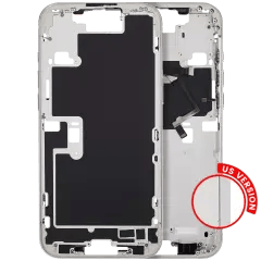 Mellanramshölje med ström- och volymknapp för iPhone 16 Pro Max (amerikansk version) (Aftermarket Plus) (vit titan) vit
